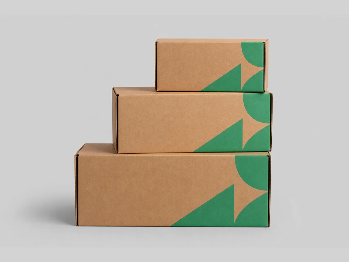 custom corrugated shipping boxes printed with brand logo